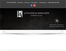 Tablet Screenshot of littletonlawfirm.com